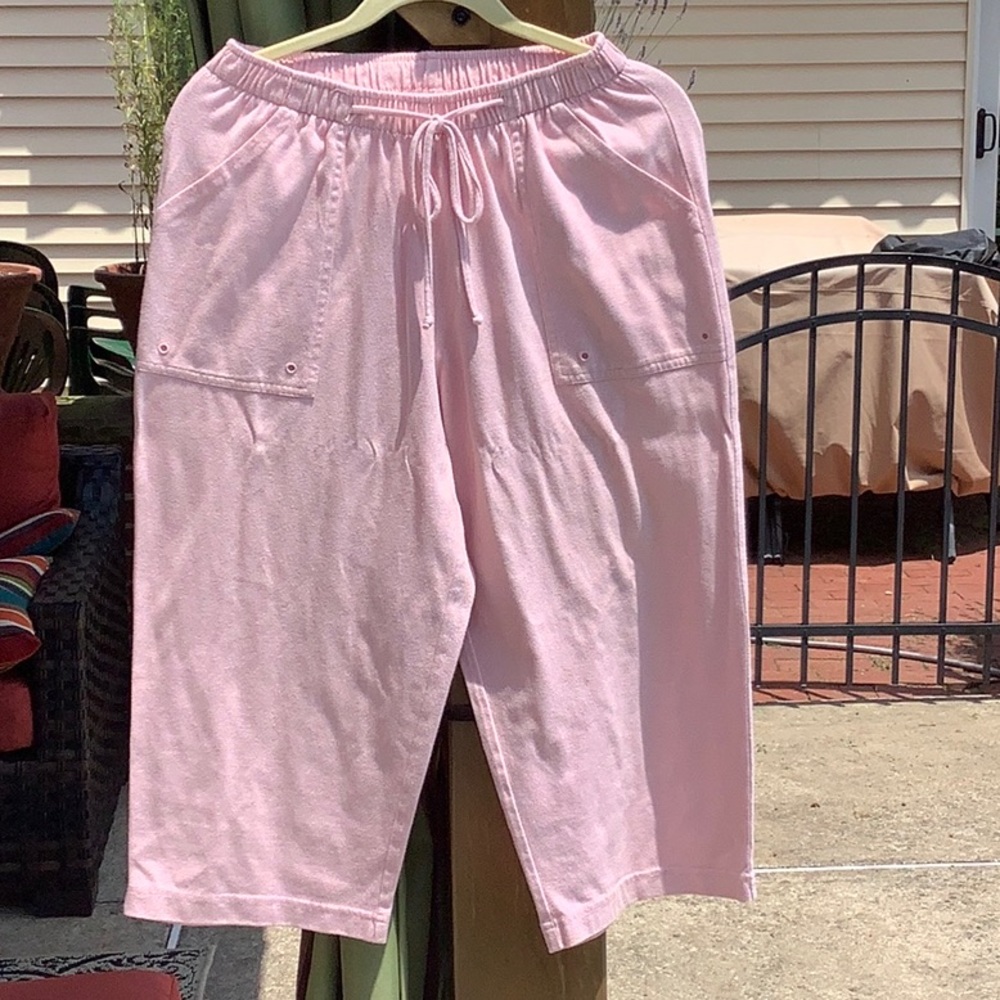 Womens Cathy Daniels knit elastic waist capris